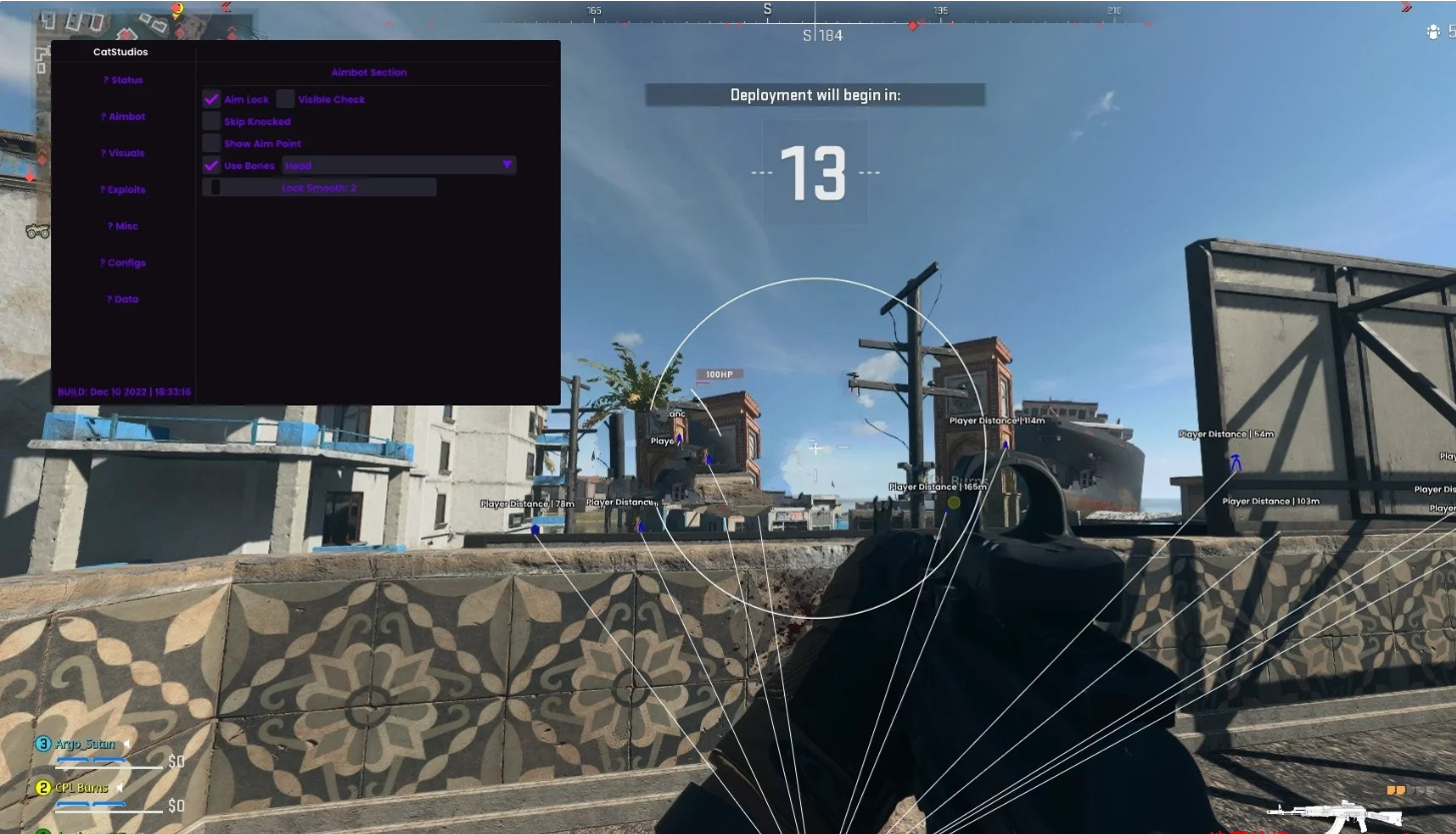 使命召唤:战区 CulStudios绘制自瞄多功能辅助 v2.8